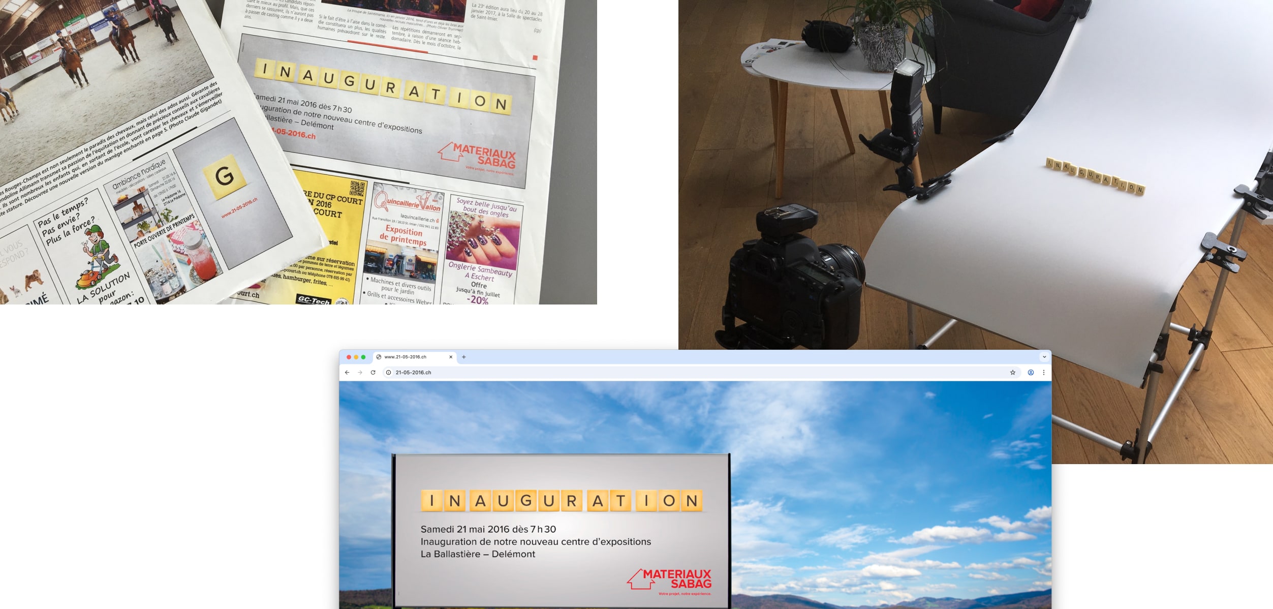 Une campagne en deux temps et qui joue avec les mots pour les Matériaux Sabag