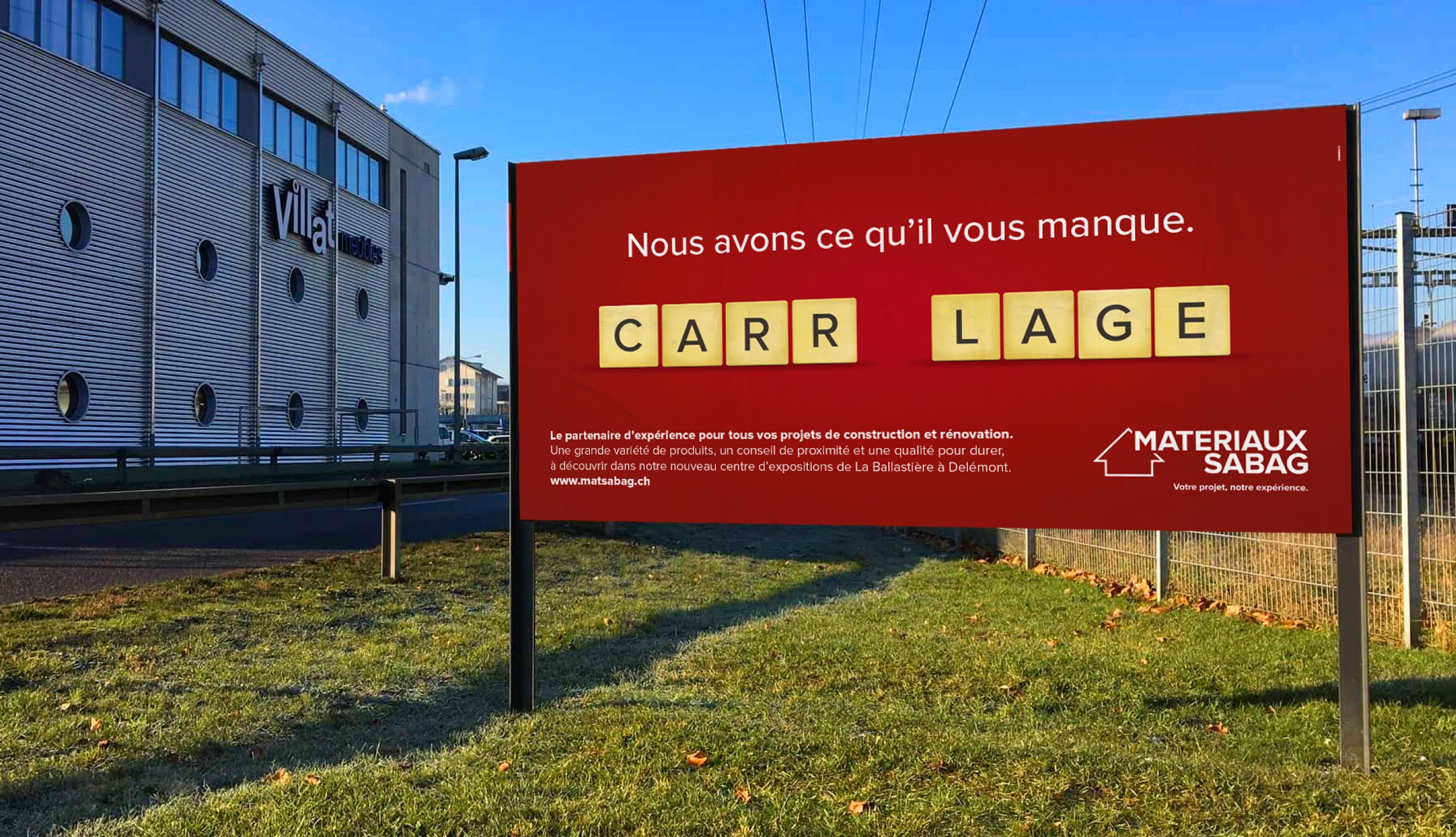 Une campagne en deux temps et qui joue avec les mots pour les Matériaux Sabag