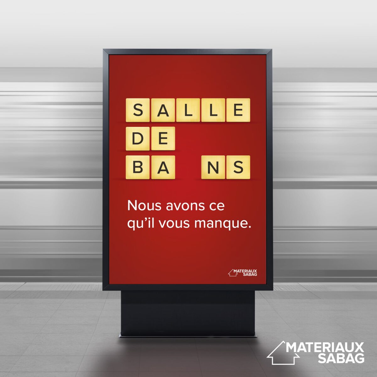 Une campagne en deux temps et qui joue avec les mots pour les Matériaux Sabag