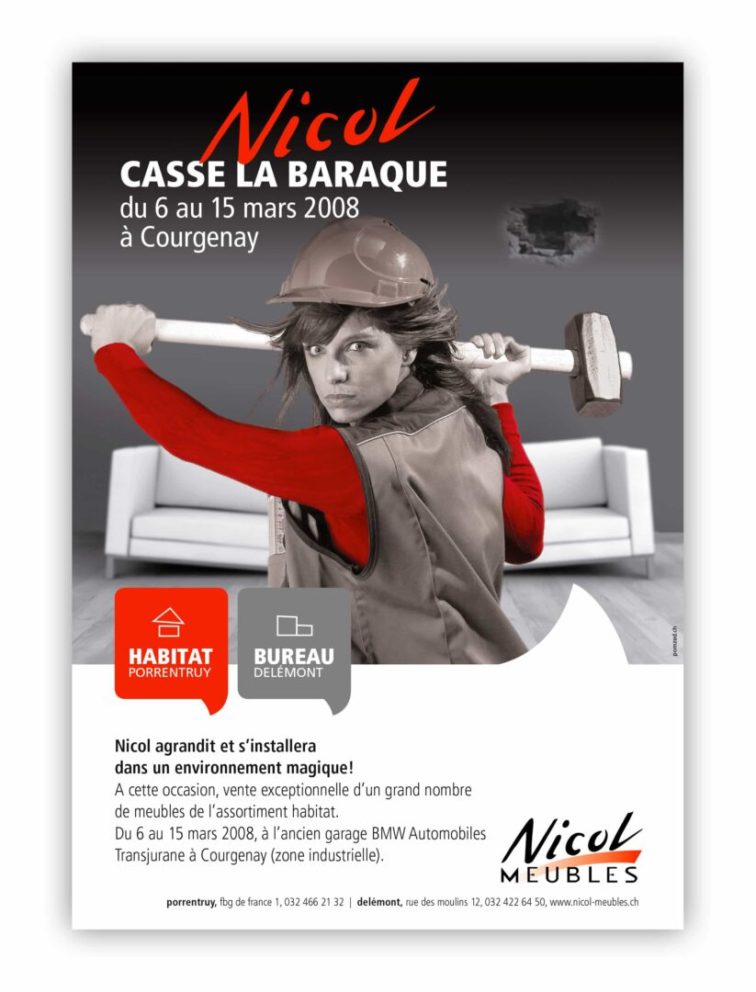 Des années de publicité pour Nicol Meubles-1