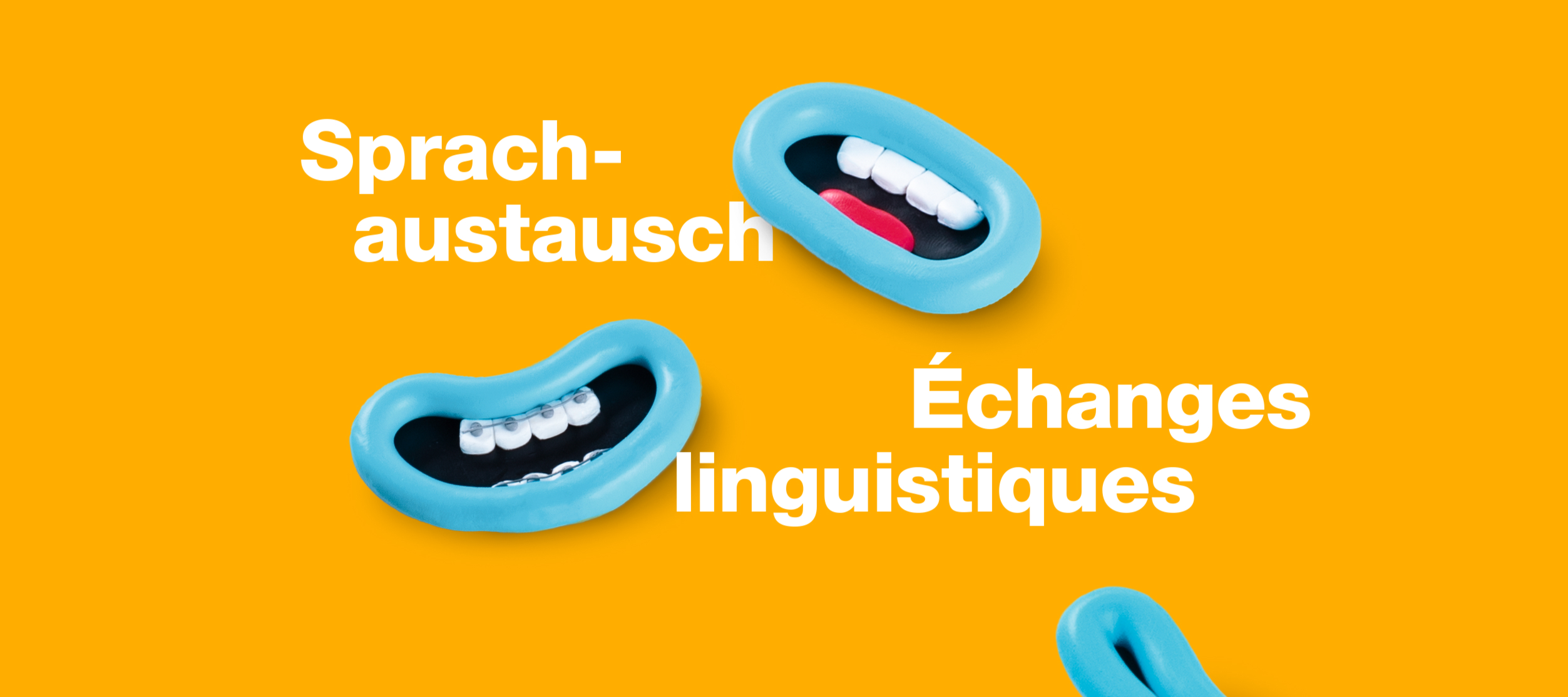 Ne pas avoir sa langue dans la poche – une campagne pour le Bureau des échanges linguistiques du Canton de Berne.