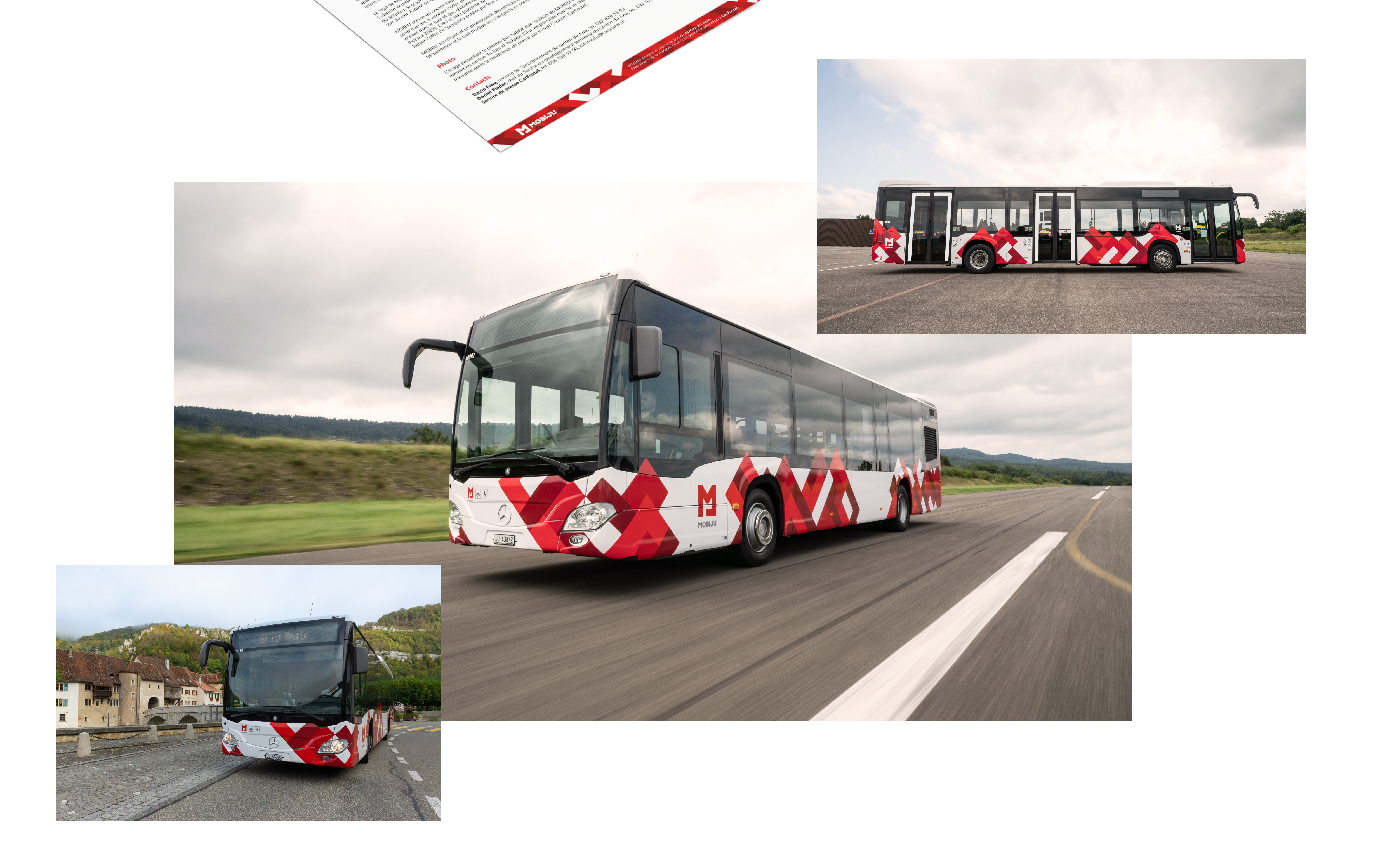 Une identité aux couleurs du Jura pour MOBIJU,  le réseau de bus pour toute une région