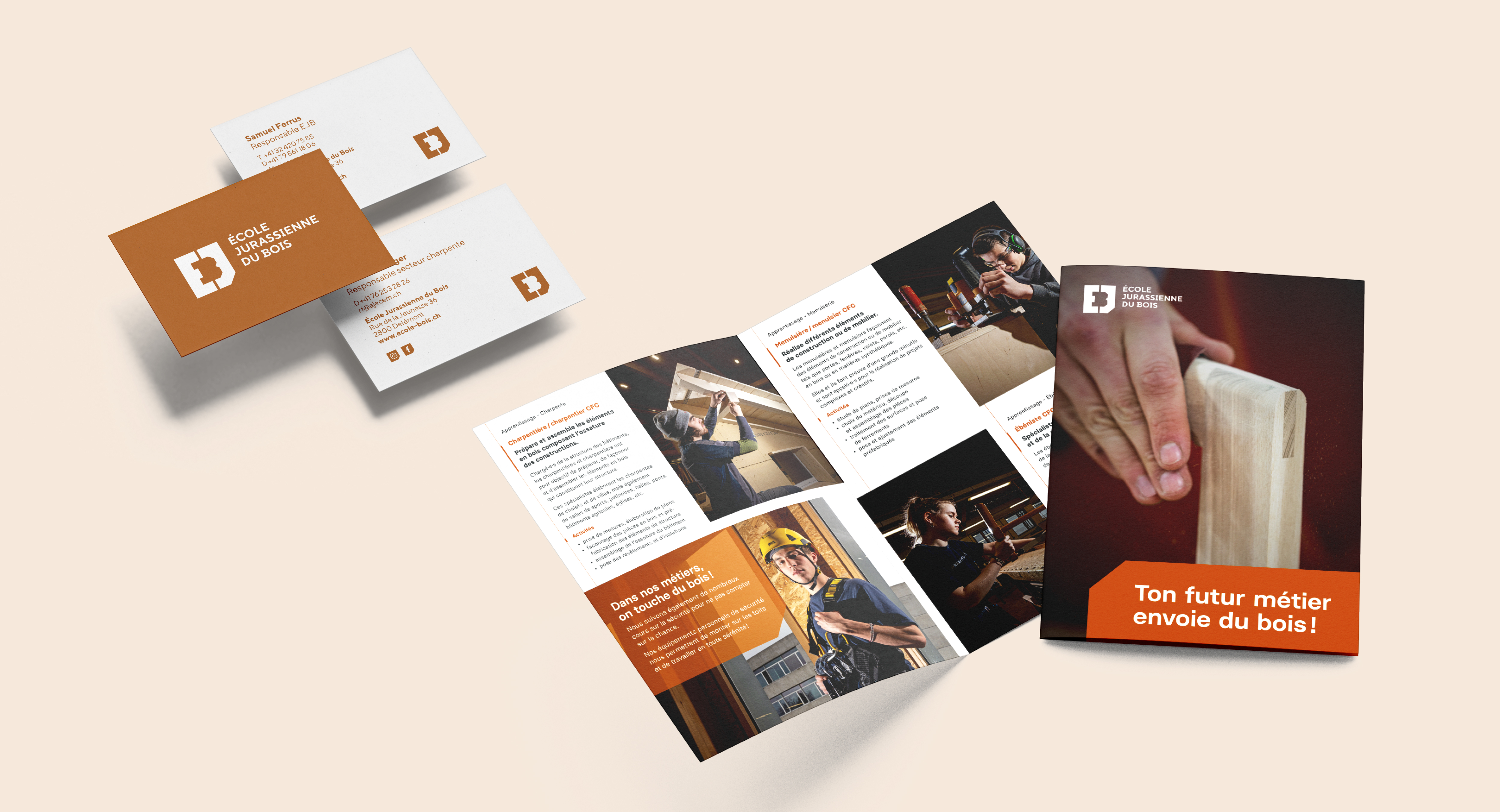 Une identité visuelle sans échardes pour l’école jurassienne du bois!