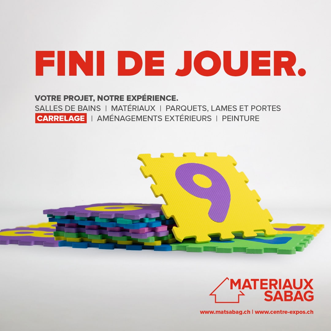 FINI DE JOUER.  Une campagne institutionnelle régressive pour les Matériaux Sabag qui passent aux choses sérieuses