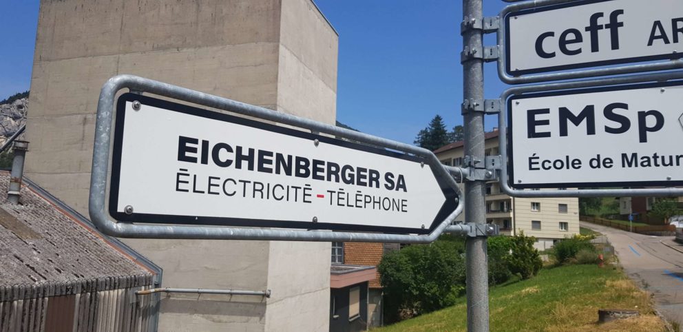 Signalétique sur mesure pour Eichenberger Électricité-9