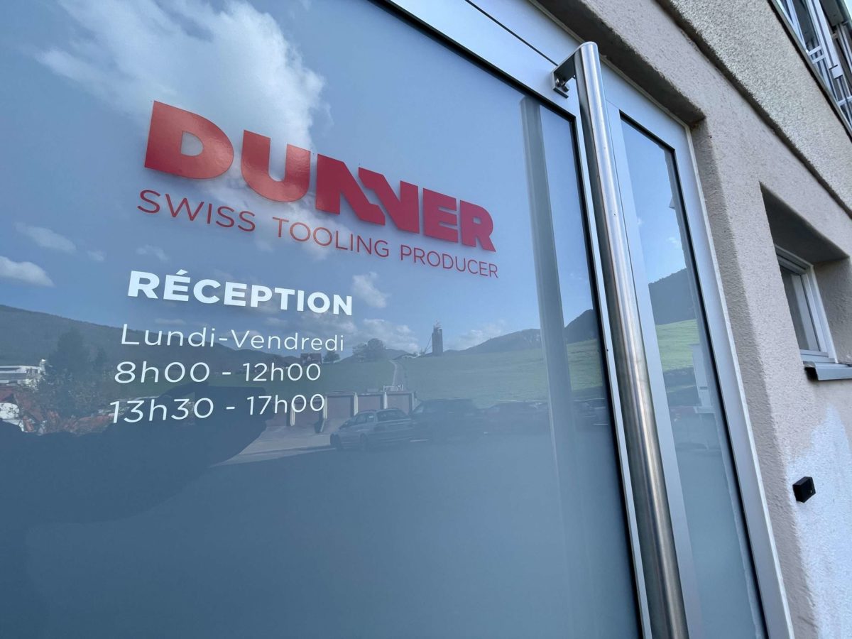 Signalétique pour Dunner Décolletage à Moutier