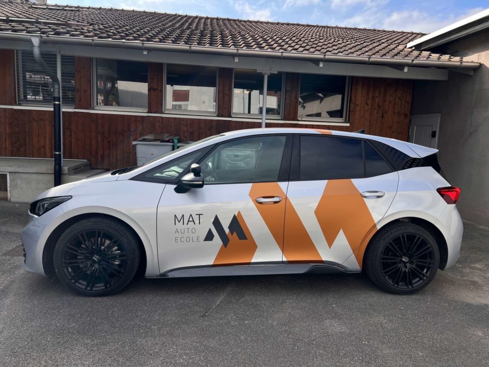Habillage de véhicule pour Mat Auto-École à Delémont-4