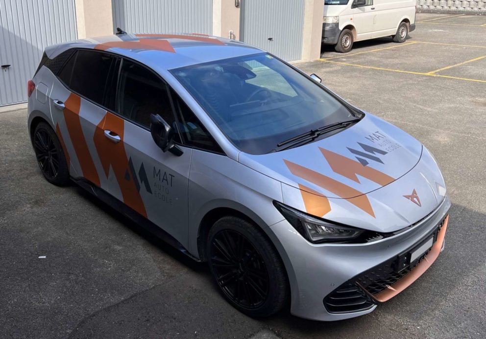 Habillage de véhicule pour Mat Auto-École à Delémont-3