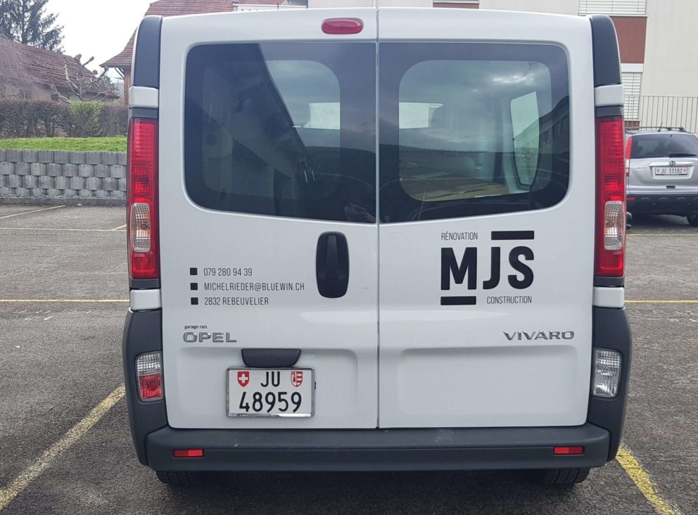 Habillage de véhicules pour MJS Construction-5