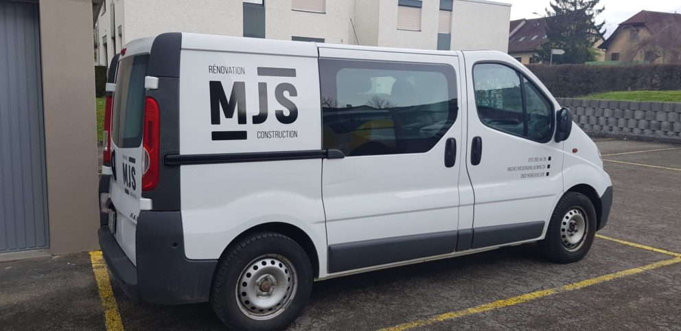 Habillage de véhicules pour MJS Construction-4