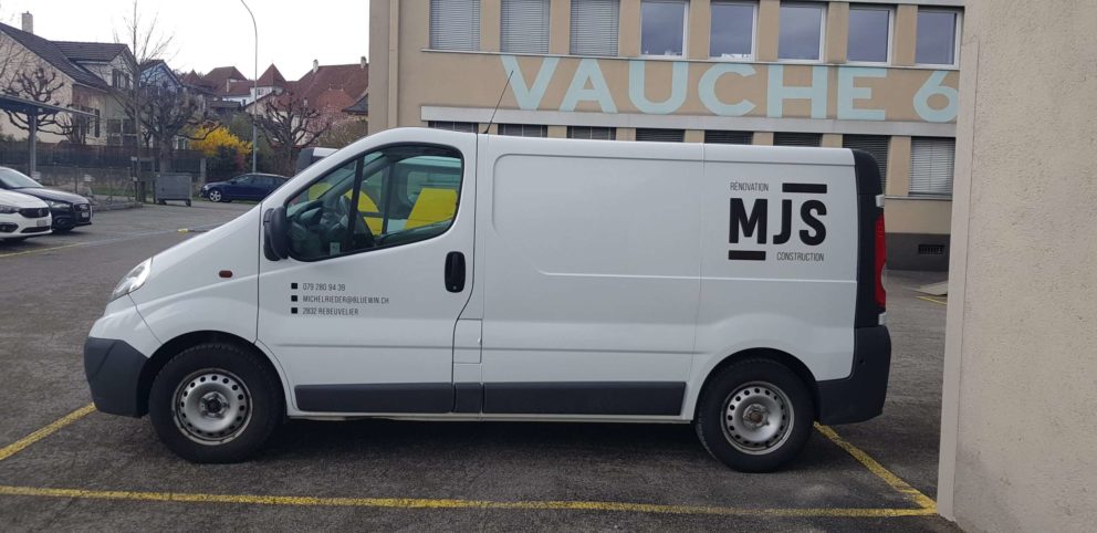 Habillage de véhicules pour MJS Construction-3