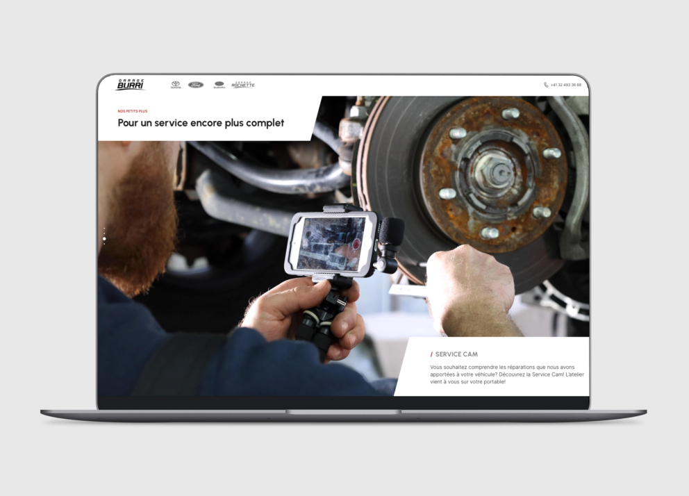 Nouvelle carrosserie pour le site Internet du garage Burri-6