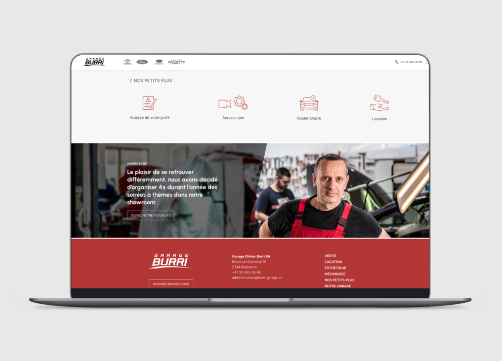 Nouvelle carrosserie pour le site Internet du garage Burri-4