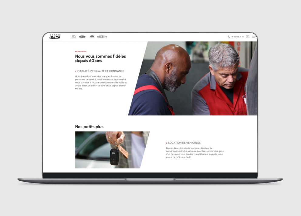 Nouvelle carrosserie pour le site Internet du garage Burri-3