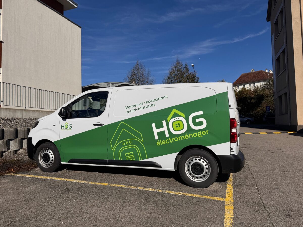 Habillage des véhicules pour Hog Electroménager de Moutier