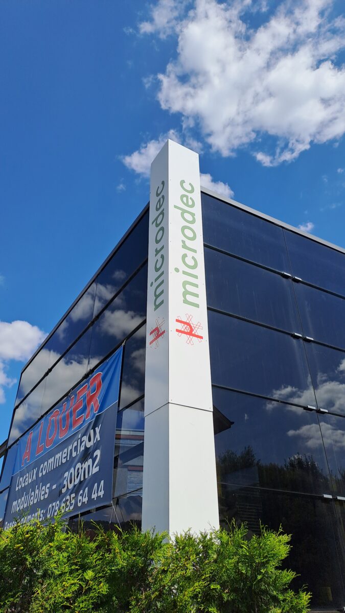 Signalétique intérieure et extérieure pour Microdec