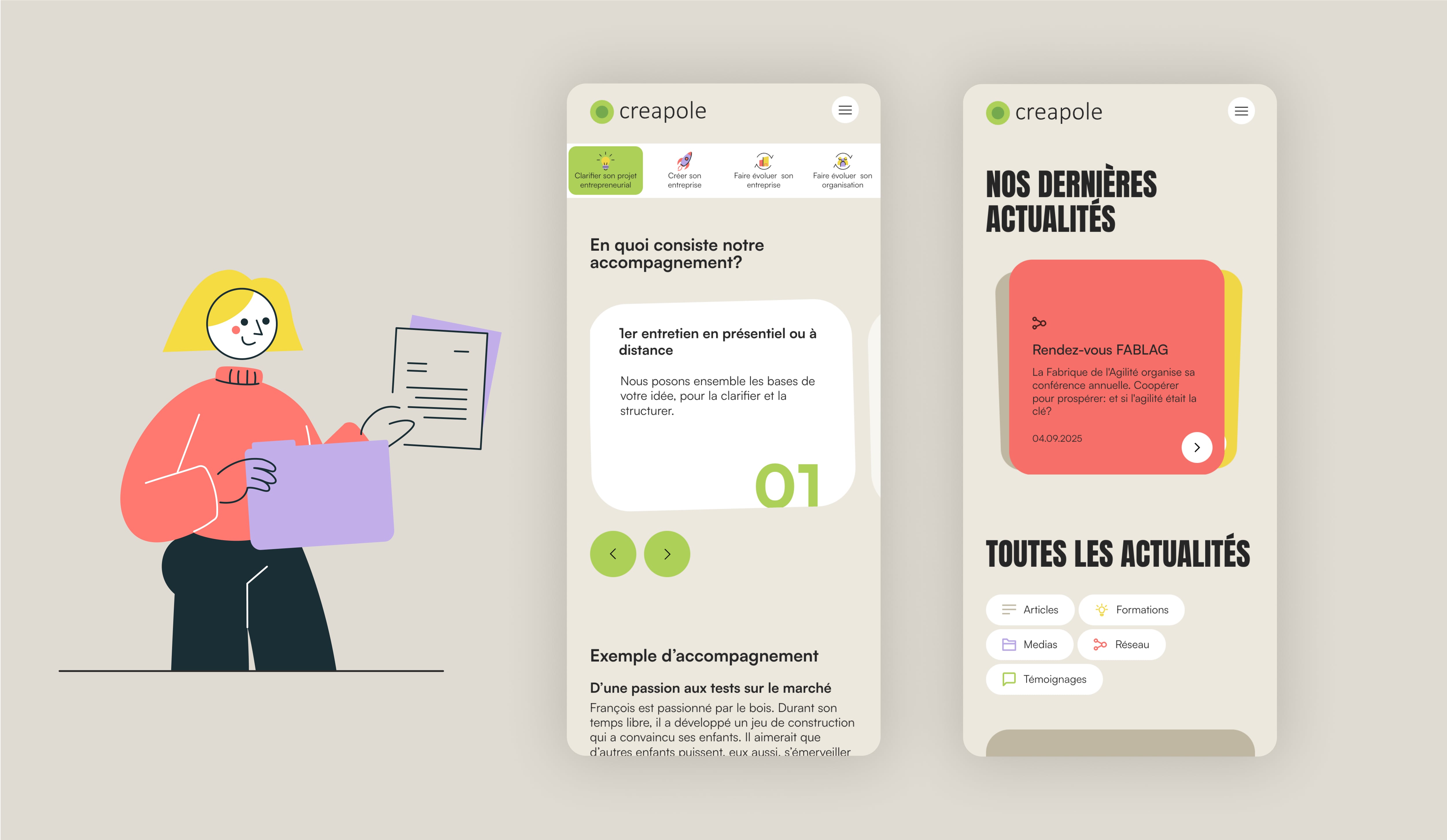 Un site internet vivant qui rend l’entrepreneuriat accessible à tous!