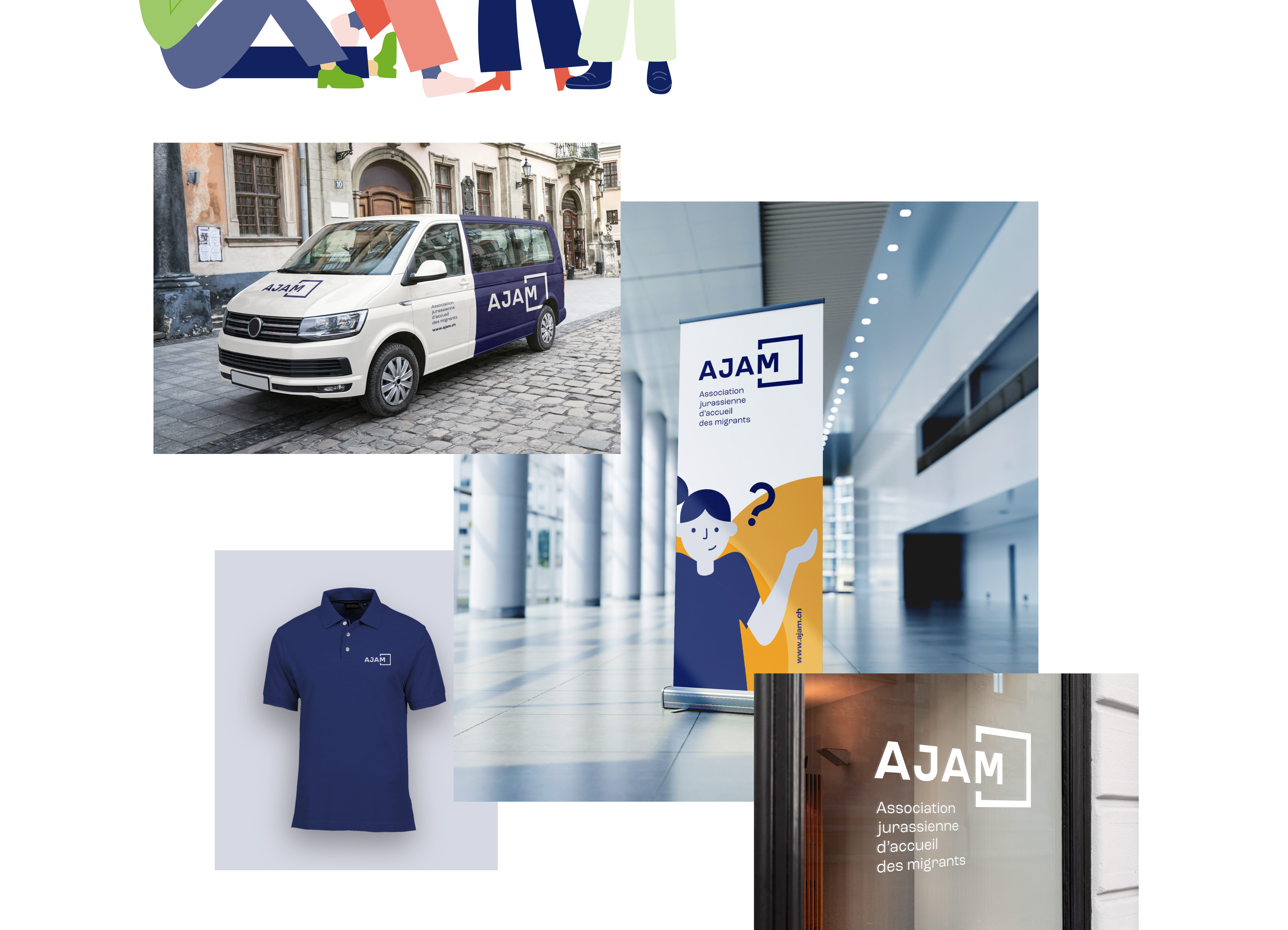 Coup de frais et modernisation du logo de l’AJAM, l’association jurassienne d’accueil des migrants