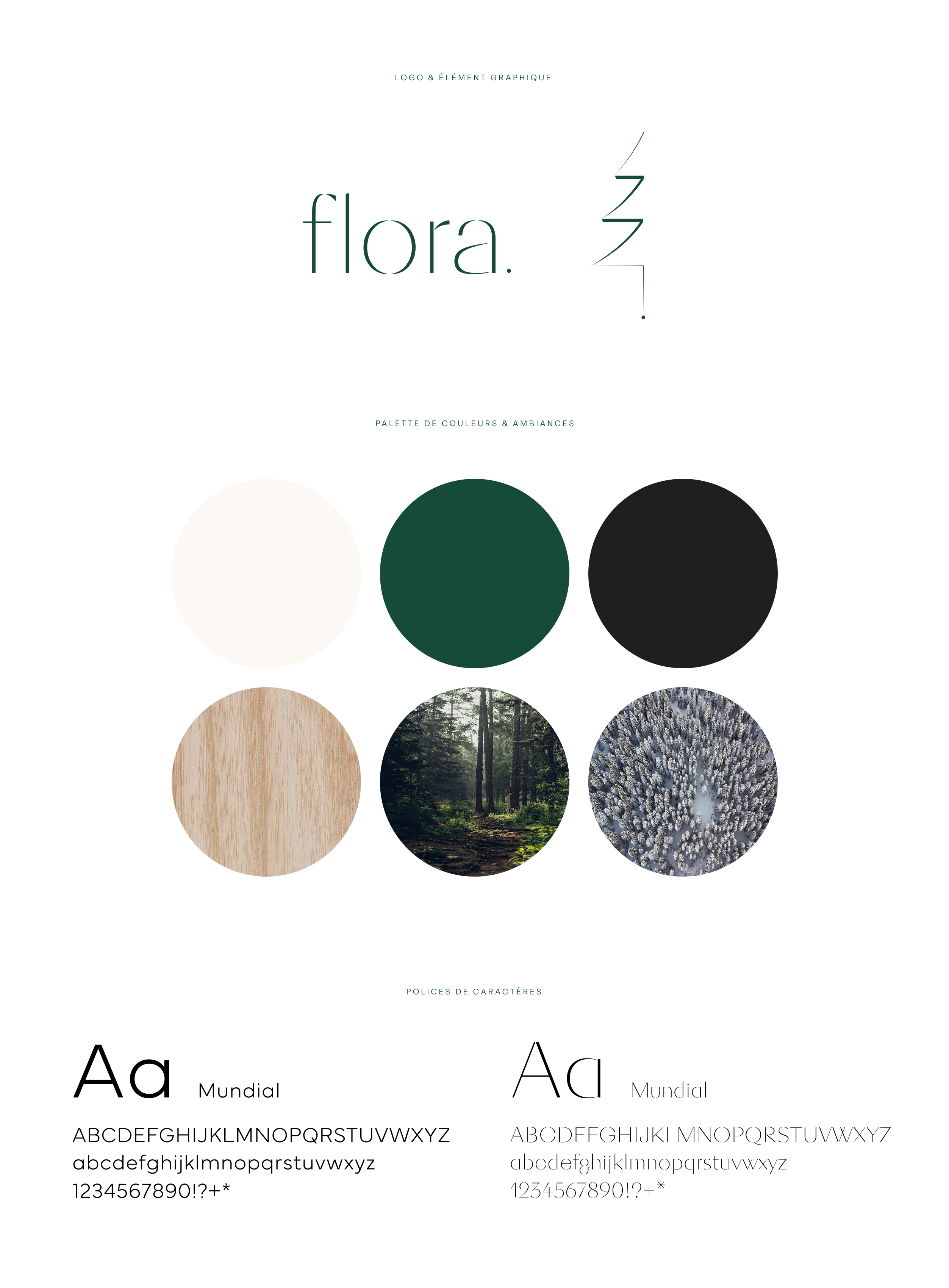 Une identité de marque ancrée dans le terroir jurassien pour flora. 