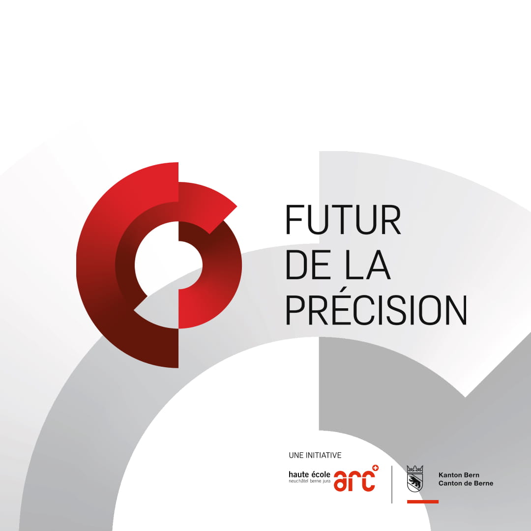 Une identité visuelle pour Futur de la Précision, une initiative de la HE-Arc et du Canton de Berne