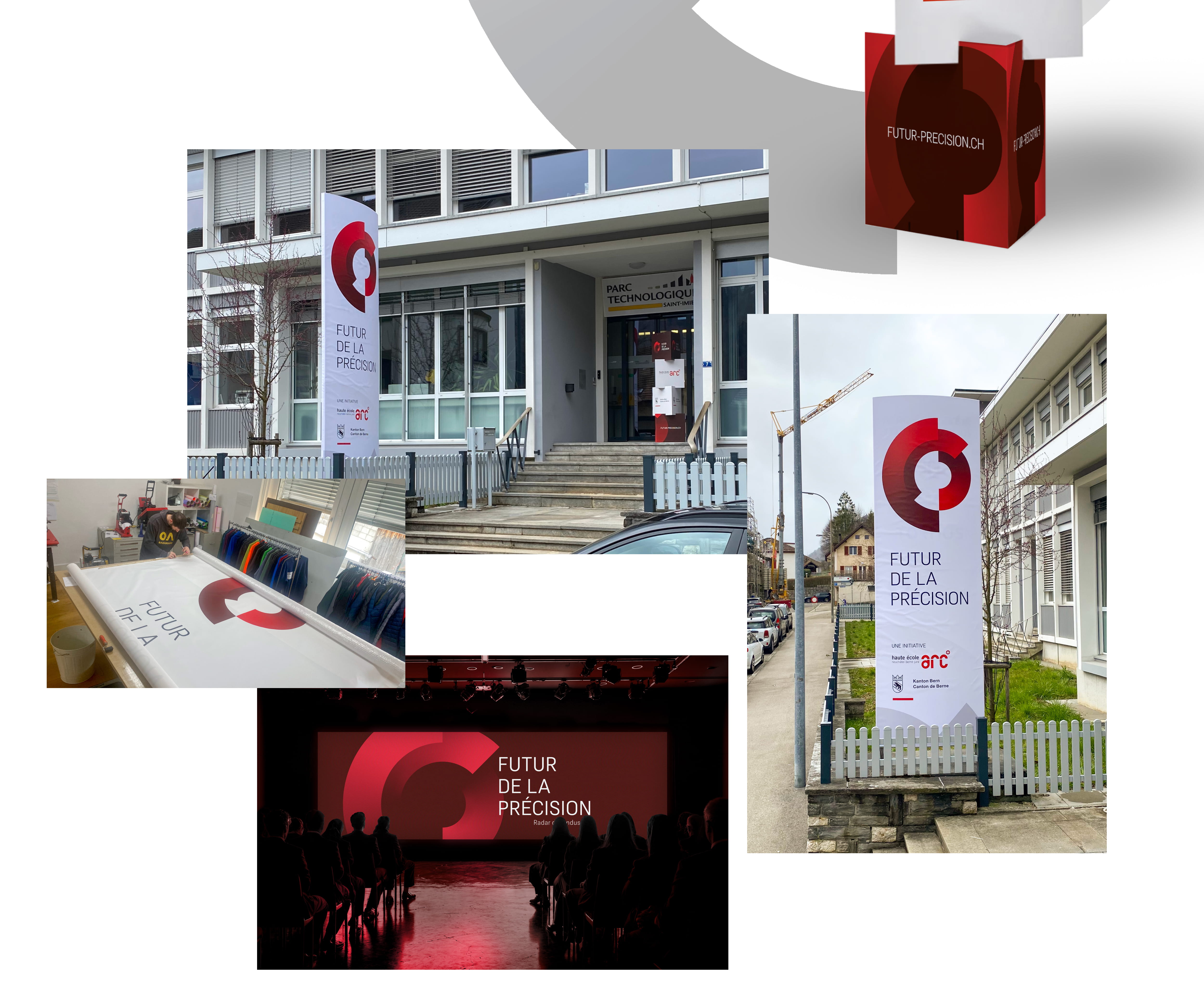 Une identité visuelle pour Futur de la Précision, une initiative de la HE-Arc et du Canton de Berne