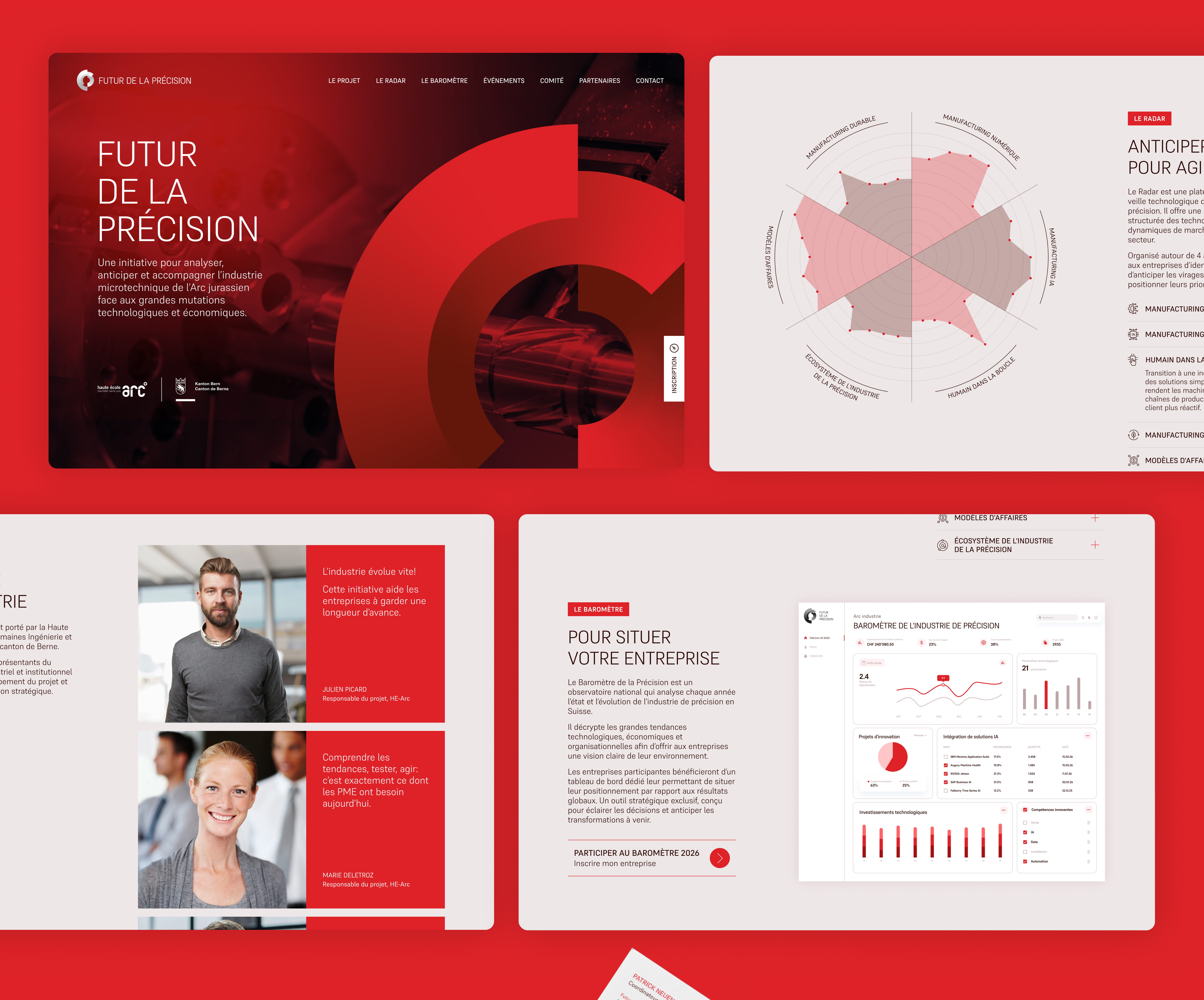 Une identité visuelle pour Futur de la Précision, une initiative de la HE-Arc et du Canton de Berne
