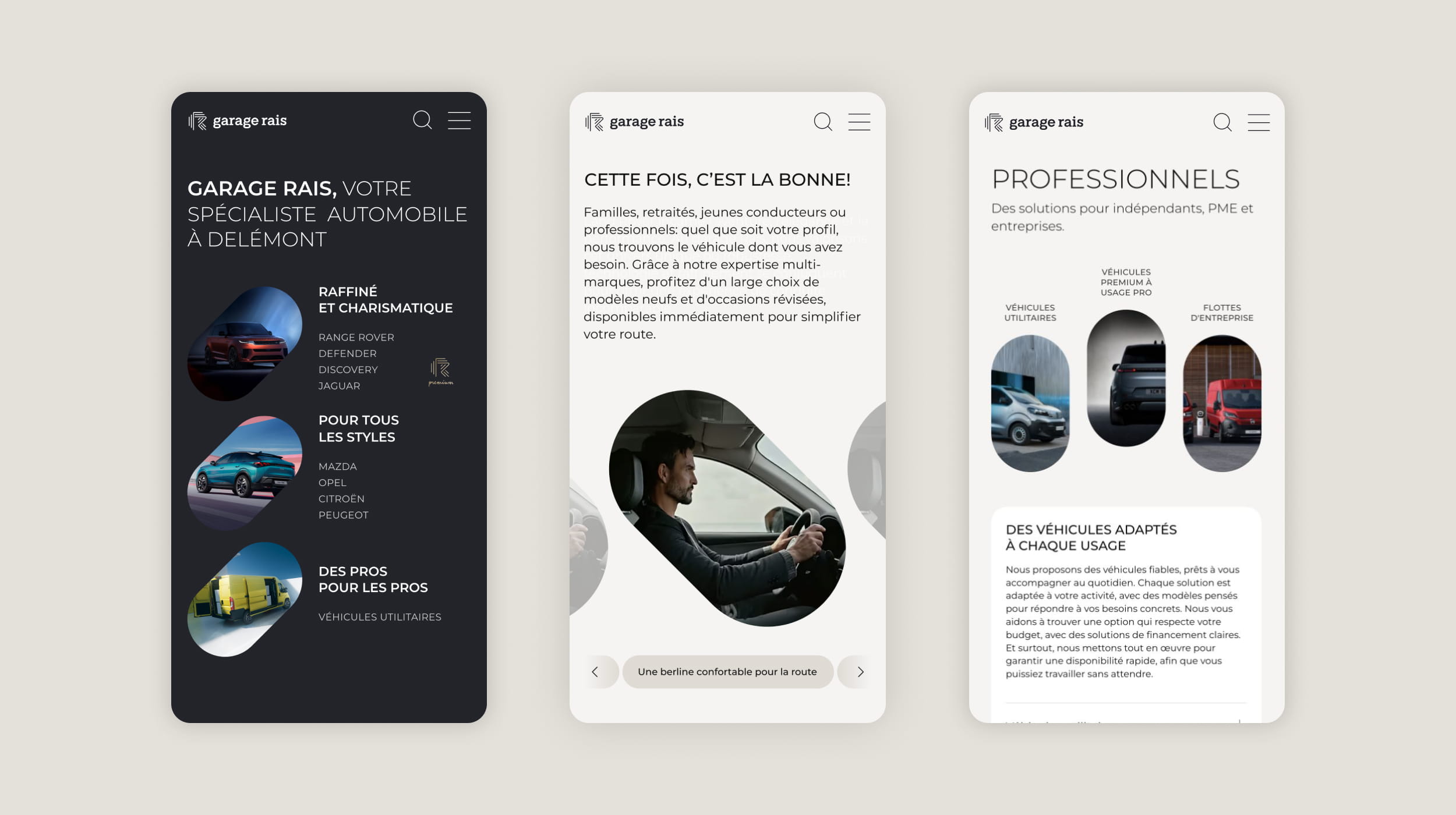 Un site premium et multimarque pour Garage Rais