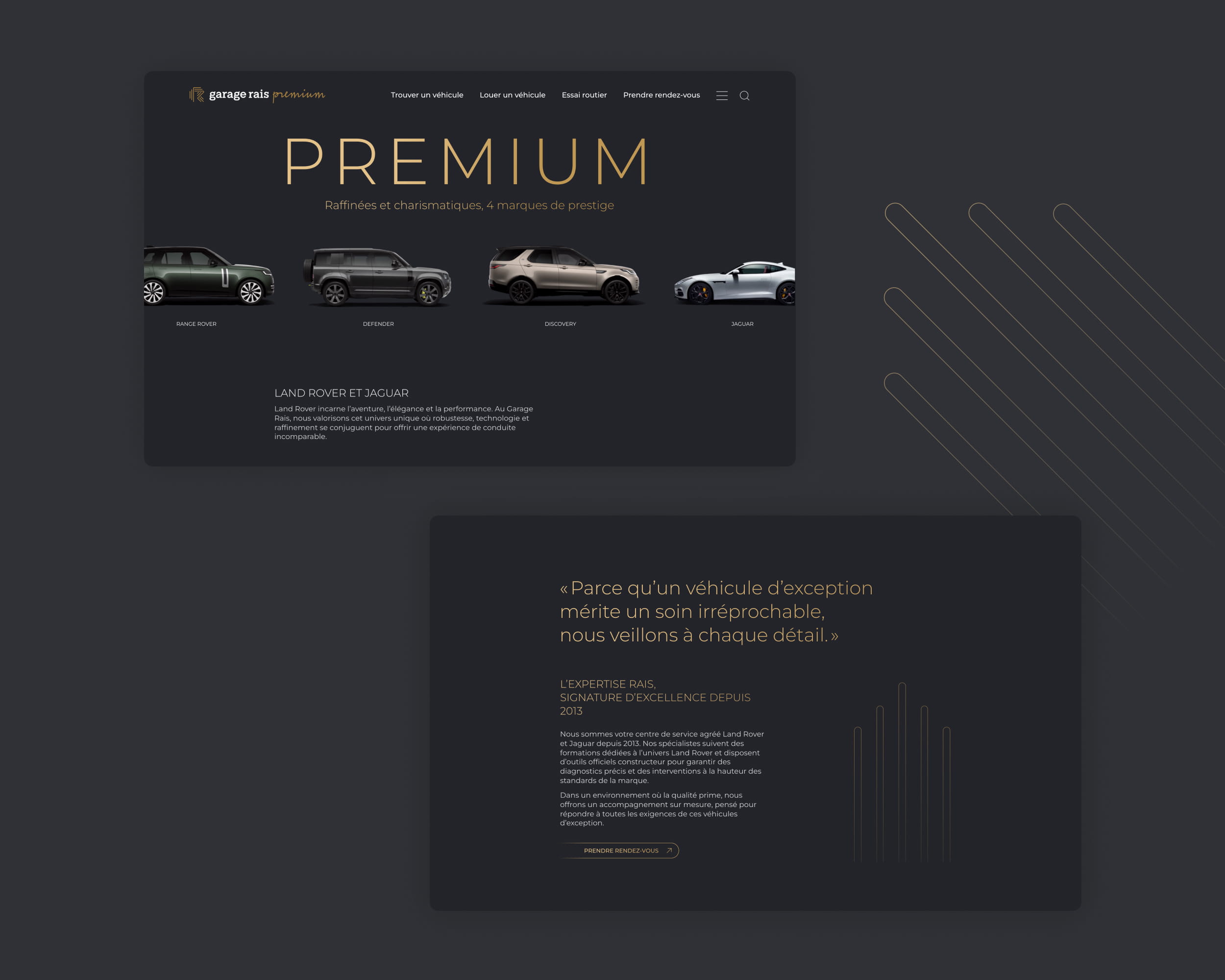 Un site premium et multimarque pour Garage Rais